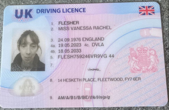 UK Fake Provisional Driving Licence